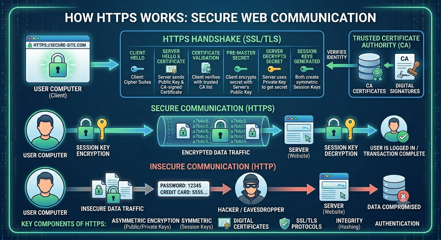 How HTTPS Works: Secure Web Communication.